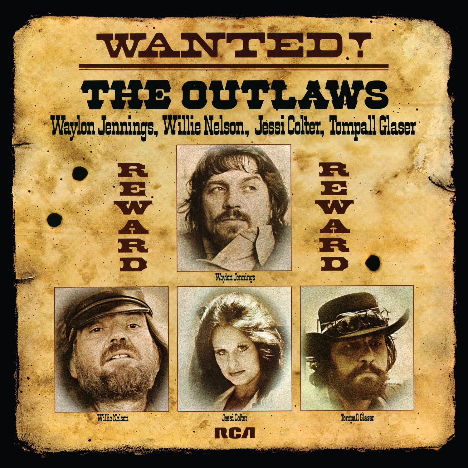 WAYLON JENNINGS, WILLIE NELSON, JESSI COLTER, TOMPALL GLASER