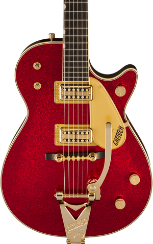 G6129TG-59VS Limited Edition Sparkle Jet™ with String-Thru Bigsby®, Ebony Fingerboard, Red Sparkle