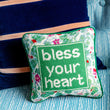 Load image into Gallery viewer, Bless Your Heart Needlepoint Pillow

