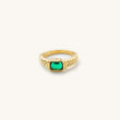 Load image into Gallery viewer, Braided Emerald Ring
