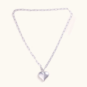 Bubble Heart Chain Necklace