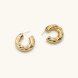 Load image into Gallery viewer, Chunky Twist Hoop Earrings
