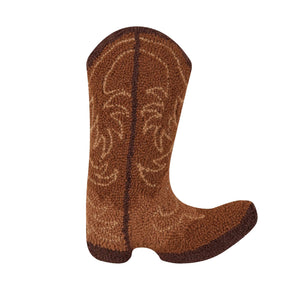 BROWN COWBOY BOOT HOOK PILLOW
