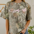 Load image into Gallery viewer, Dolly Parton Signature Script Camouflage T-Shirt
