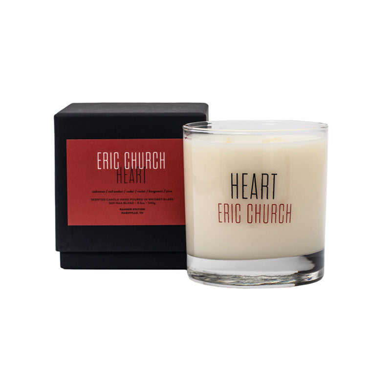 HEART-WHISKEY GLASS CANDLE