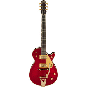 G6129TG-59VS Limited Edition Sparkle Jet™ with String-Thru Bigsby®, Ebony Fingerboard, Red Sparkle