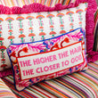 Load image into Gallery viewer, Higher The Hair Needlepoint Pillow
