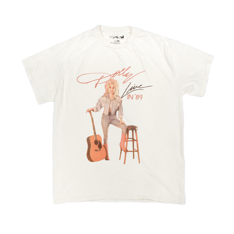 DOLLY PARTON LIVE IN '89 DISTRESSED T-SHIRT