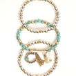 Load image into Gallery viewer, Lainey Wilson Bracelet Wild Flowers &amp; Turquoise Charm

