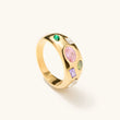 Load image into Gallery viewer, Lizzy Multi Gem Chunky Ring
