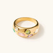 Load image into Gallery viewer, Lizzy Multi Gem Chunky Ring
