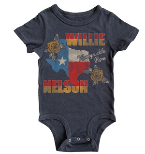 Willie Nelson Honeysuckle SS Onesie