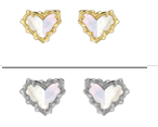 Dolly Parton x Kendra Scott Patchwork Ari Heart Stud Earring