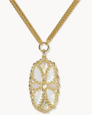 Dolly Parton x Kendra Scott Patchwork Long Pendant Necklace