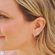 Load image into Gallery viewer, Small Esther Diamond Huggie Earrings
