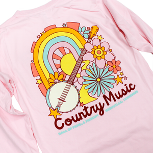 SUNBURST BANJO LONG SLEEVE T-SHIRT