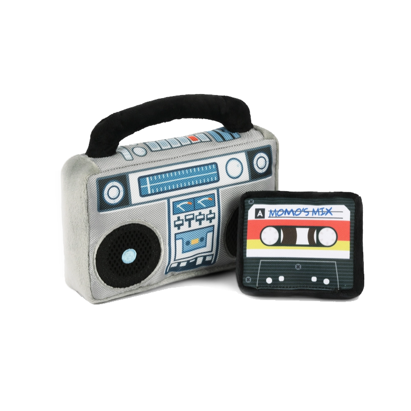 BOOM BOX 2-IN-1 DOG TOY