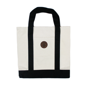 CANVAS LEATHER PATCH TOTE
