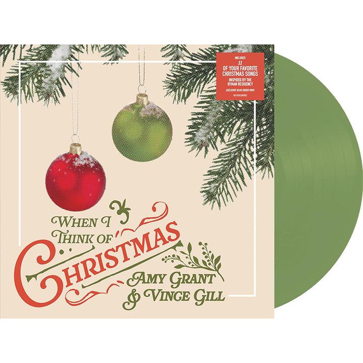 AMY GRANT & VINCE GILL: When I Think of Christmas VINYL LP – The
