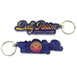 Load image into Gallery viewer, Dolly Parton: Journey of a Seeker Denim Acrylic Keychain
