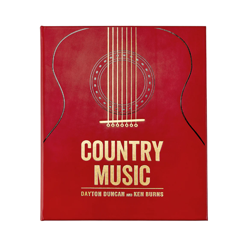 COUNTRY MUSIC LEATHER BOUND BOOK