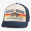 Load image into Gallery viewer, WILLIE NELSON ON THE ROAD AGAIN TRUCKER HAT
