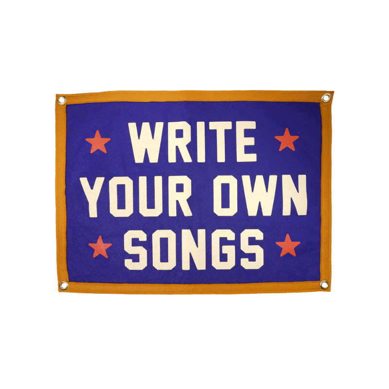 WRITE YOUR OWN SONGS CAMP FLAG