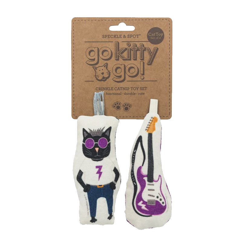 ROCK STAR & GUITAR CAT TOY SET