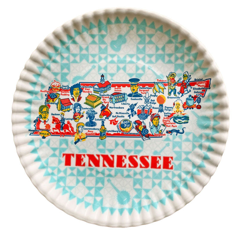 Tennessee Melamine Plate