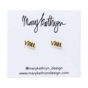 Y'ALL STUD EARRINGS