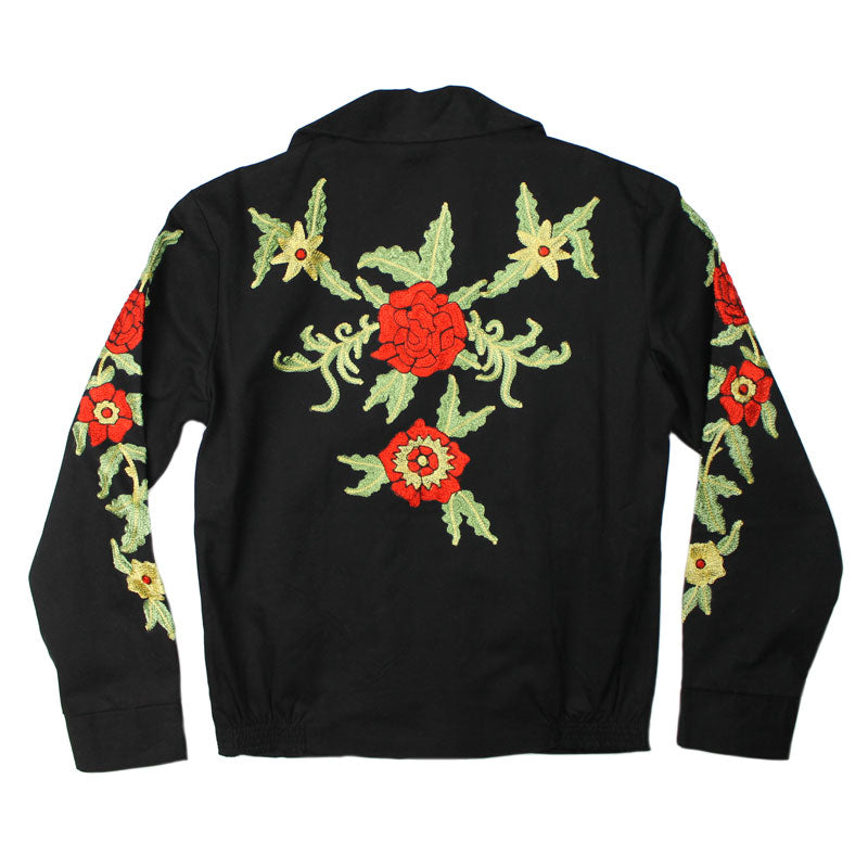 ROCKMOUNT RED FLORAL EMBROIDERED BOLERO JACKET