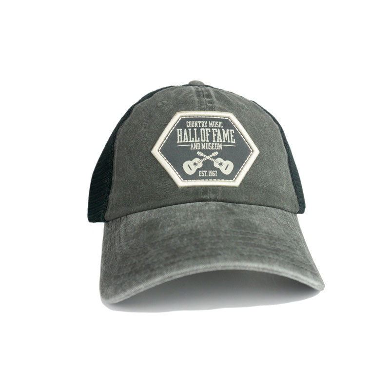 WASHED GREY GUITAR PATCH HAT