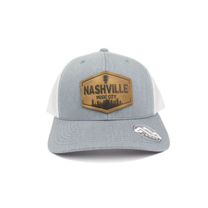 NASHVILLE LEATHER PATCH HAT