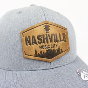NASHVILLE LEATHER PATCH HAT
