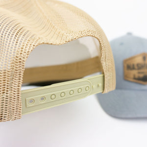 NASHVILLE LEATHER PATCH HAT