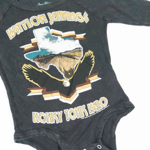 WAYLON JENNINGS VINTAGE RAGLAN ONESIE