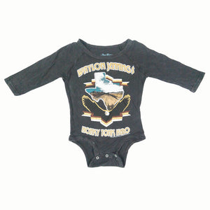 WAYLON JENNINGS VINTAGE RAGLAN ONESIE