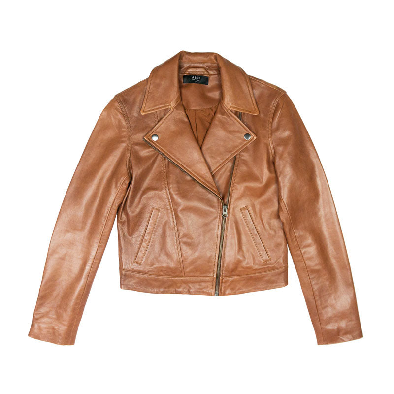 ABLE MAHA WHISKEY LEATHER JACKET – The Museum Store